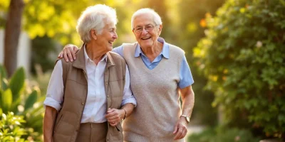 Glückliches Seniorenpaar